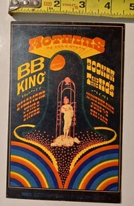 Bill Graham BG -123 Handbill Frank Zappa, BB King Booker T Fillmore 1968 Rock - Picture 1 of 10