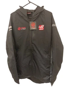 Haas F1 Jacke Official Racing Team Regenmantel Jacke Schwarz Größe M EUR Herren Kapuze - Bild 1 von 11