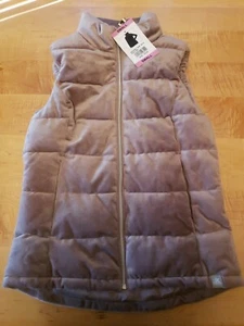 ZeroXposur Women's Velour Vest Full Zip Winter Velvet Jacket Pink Ash Sz.S NEW - Picture 1 of 6