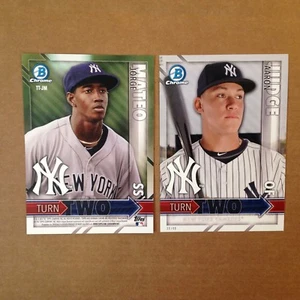 Aaron Judge / Jorge Mateo Yankees RC #ed/49 made 2016 Bowman Chrome 5x7 Turn Two - Picture 1 of 1