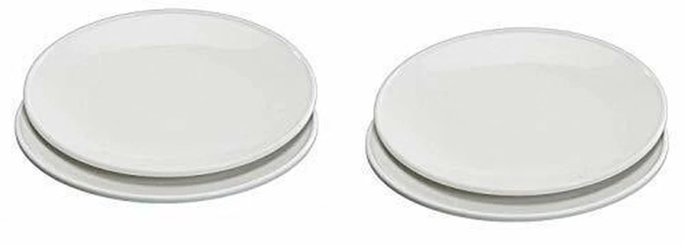 Nordic Ware Microwave Everyday Dinner Plates, Set of 4, White, 10 Inch - Image 1 of 4