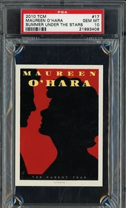 Large 4"x7" 2010 TCM Summer Under The Stars #17 Maureen O'Hara PSA 10 GEM MINT - Picture 1 of 2