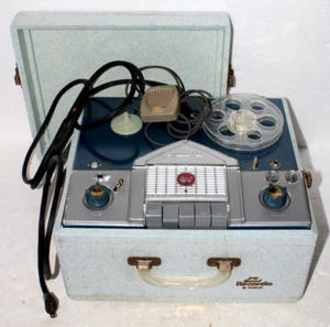 375 Special Recordio by Wilcox-Gay Tube Reel Portable Tape Recorder & Microphone - Picture 1 of 24