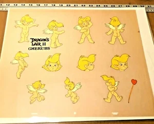 Dragons Lair 2 (1991) Model Production Cel Time Warp Don Bluth animation Cherub  - Picture 1 of 1
