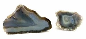 352 gramos Luna Nuevo México ágata azul cabina cabujón piedra preciosa gema áspera EBS8853 - Imagen 1 de 6