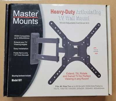 Master Mounts 601 TV Wall Mount Heavy Duty Cantilever New in Sealed Box - Image 1 of 3