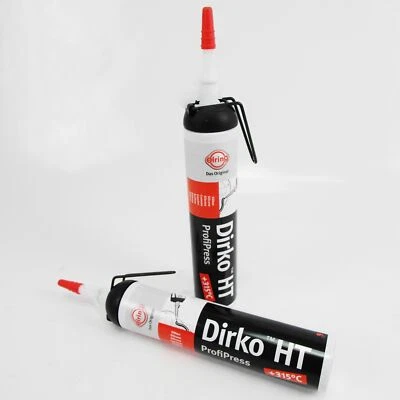 2x Dichtmasse DIRKO HT SCHWARZ 200ml 471.501 Dichtmittel Motor  - Bild 1 von 4