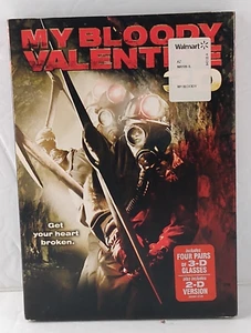 My Bloody Valentine 3D/2D (DVD, 2009, Widescreen) With 4 Pairs 3D Glasses - Picture 1 of 4