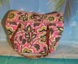 Vera Bradley Grand Tote Beach Bag Pink, Purple, & Green Floral - Picture 1 of 7