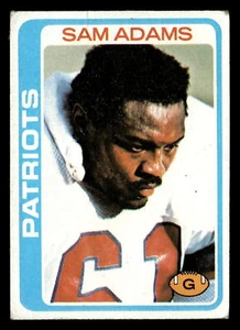 1978 Topps Sam Adams #201 VG New England Patriots - Picture 1 of 2