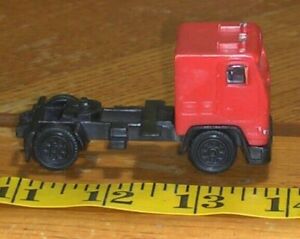 Plastic Orange Toy Semi Truck Cab tractor trailer- "Made in China" unbranded