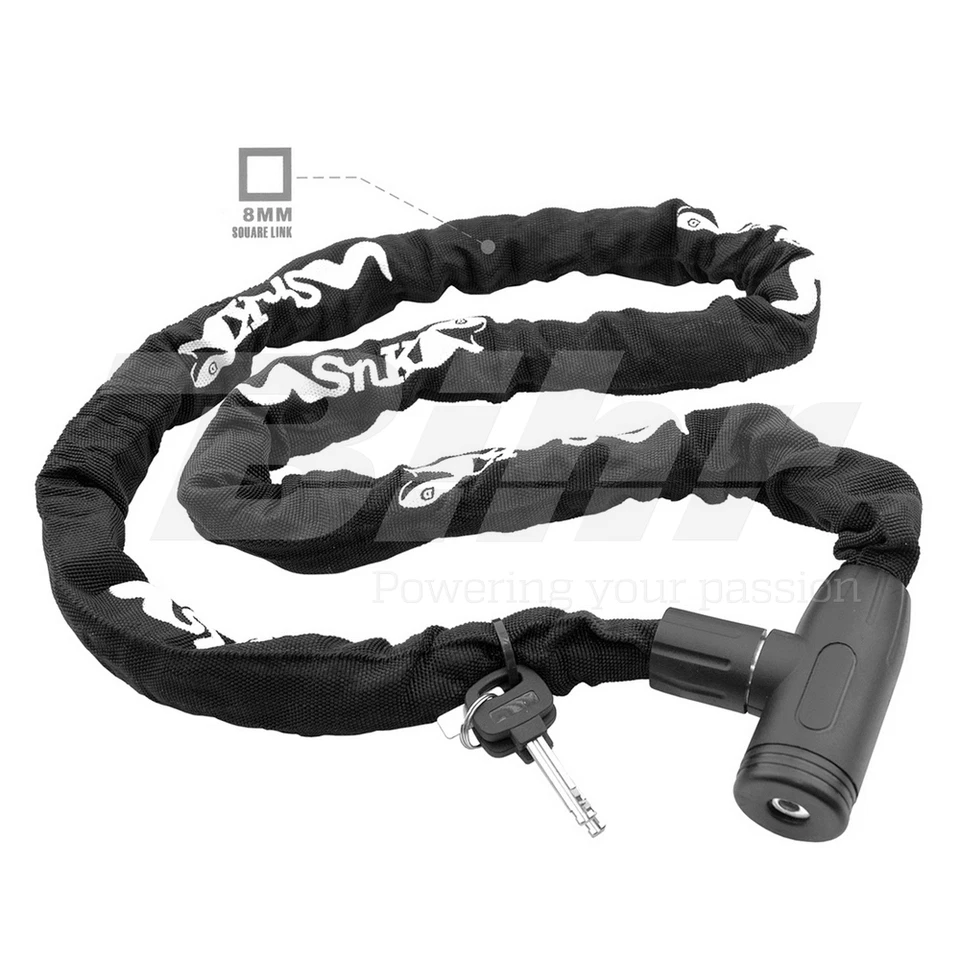 303C Lucchetto a catena quadrata 150cm 8x8mm con guaina - Immagine 1 di 1