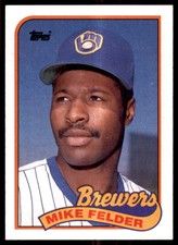 1989 Topps Mike Felder Milwaukee Brewers #263