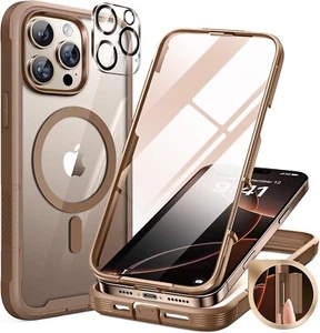 iPhone 16 Pro Max Case 6.9'' Bubble Free Full-Body Bumper Built Screen Protector - Picture 1 of 8