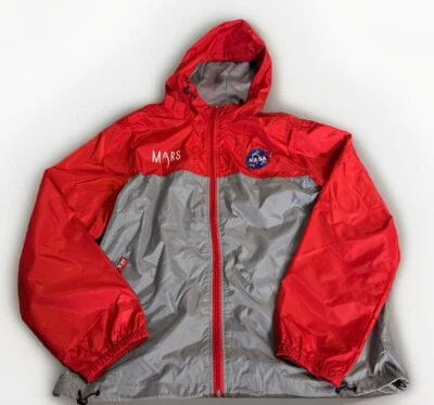 Bravo Series Burks Bay NASA Cortavientos Para Hombres Grande Marte Malla Forrada Chaqueta con Capucha Foto 1 de 4