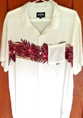 Billabong Stubbies Men's 2XL casual shirt Vintage Button-up 100% Viscose - image 1 of 4