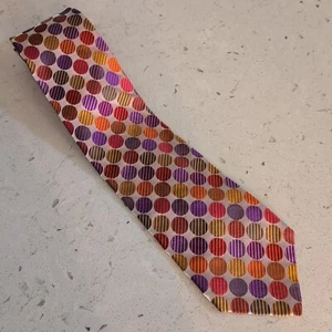 Robert Talbott The Ascot Shop Men Silk Tie Multi Color Polka Dots  - Picture 1 of 7
