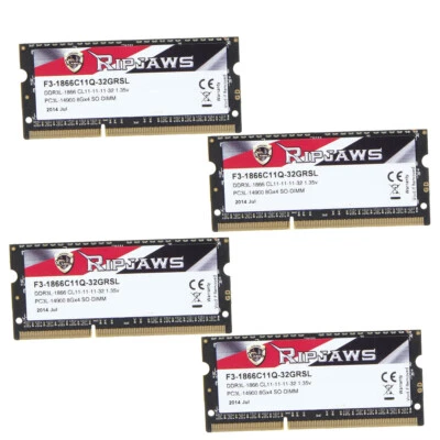 G.SKILL Ripjaws 32GB 16GB 8GB DDR3L 1600MHz 1866MHz 1.35V Laptop Memory RAM AB - Image 1 of 4