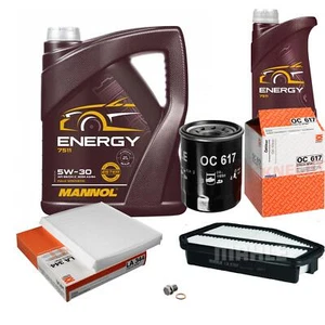 Paquete de inspección MAHLE 6L MANNOL 5W-30 Energy para Honda Civic VIII Hatchback - Imagen 1 de 11