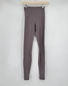 Lululemon Womens Taupe Wonder High Rise Compression Leggings Sz 4 Tall - Picture 1 of 6