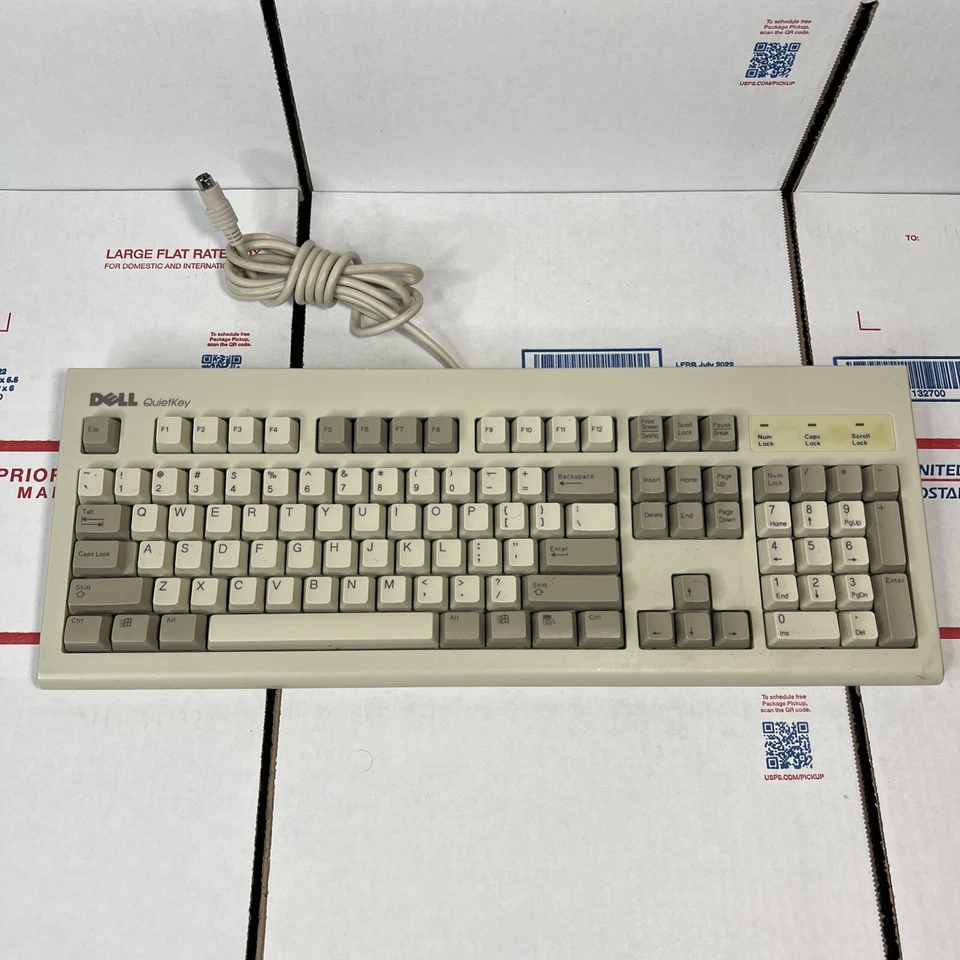 Dell SK-1000REW QuietKey PS/2 Wired Keyboard Vintage Retro - SAME DAY - WARRANTY - Image 1 of 4