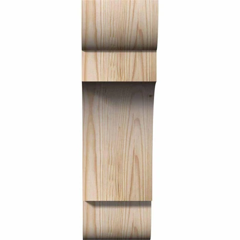 Ekena Millwork Corbel 6" X 12" X 20" Douglas Fir New Brighton Rough Sawn Beige Cover