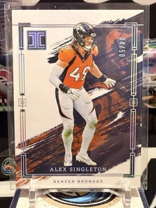 2024 Panini Impeccable - Alex Singleton #20 /50 Denver Broncos GL - Picture 1 of 2