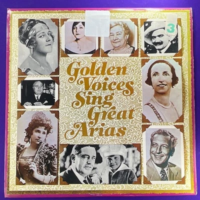 Golden Voices Sing Great Arias 12" Vinyl LP Record - Image 1 of 4