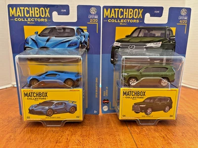 MATCHBOX COLLECTORS LOT OF 2 - 2018 BUGATTI DIVO & 2022 LEXUS LX  DIE-CAST - Image 1 of 2