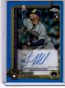 2025 James Meeker Auto 111/150 Milwaukee Brewers #RA-JME - Picture 1 of 2