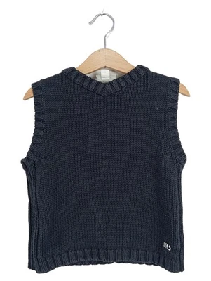 IKKS Gilet Enfant Bleu Coton Tricoté Casual (EU 116) - Photo 1/4