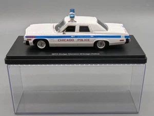 Maquetas de coches 1:43 Neo Scale Models Dodge Monaco Chicago Police 1974 en vitrina - Imagen 1 de 12