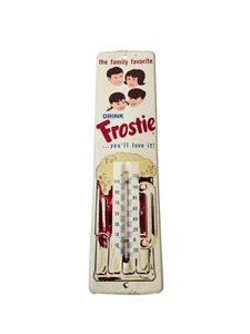 Vintage Frostie Root Bier Metall Thermometer Schild 11,5" Soda Cola Werbung - Bild 1 von 15