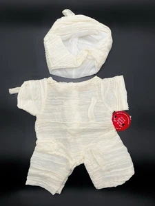 Build-A-Bear seltenes Halloween Mumie Monster Outfit Teddybär Kostüm im Ruhestand neu mit Etikett - Bild 1 von 7