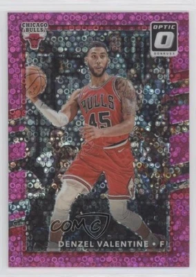 2017-18 Panini Donruss Optic Fast Break Pink Prizm /20 Denzel Valentine #24 - Image 1 of 2