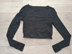 Sweaty Betty X Hallie Berry Top Size Medium Black Mint condition - Picture 1 of 8
