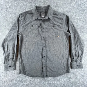 TD Apparel Hemd Herren XL grau Button Down Flanell Langarm Freizeit Arbeitskleidung - Bild 1 von 9