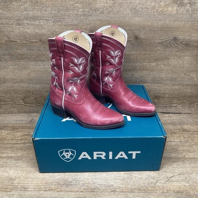 Ariat Desert Holly Round Toe Western Cowboy Boots Size 1 Youth Style 10019920 - Image 1 of 4