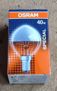 Osram Special Mirror P Silber E14 40 W Kuppenverspiegelt Tropfen - Bild 1 von 2