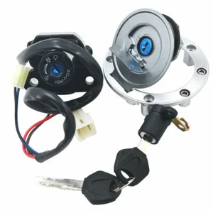 Juego de llaves de bloqueo de asiento interruptor de encendido tapa de gas combustible para Yamaha FJR1300 2008 2004-2010 - Imagen 1 de 9