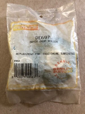 Rodillo de tambor-secadora Gemline # DE697 (se adapta a Electrolux # 5301167943) Foto 1 de 2