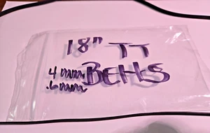 Un cinturón giratorio plano de goma para audio/video de 18 pulgadas (457 mm x 4 mm x 0,6 mm) - Imagen 1 de 4