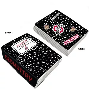 OHIO STATE BUCKEYES GEOMUTTRY NOTEBOOK DOG TOY FOAM PLUSH w/ SQUEAKERS - Picture 1 of 1