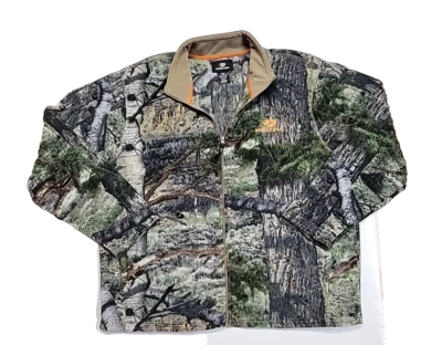 Vintage Mossy Oak Mossy Oak Camo Fleece 3D Camo Hunting Jacket Men XL - Image 1 of 4