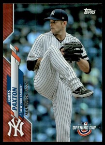 2020 Topps Opening Day Red Foil #7 James Paxton