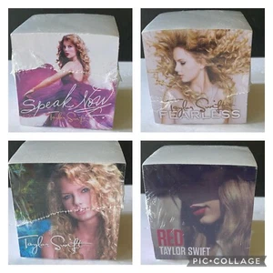 RARO Taylor Swift Notas Adhesivas Cubo Bloque Almohadilla de Papel Rojo Sin Miedo Habla Ahora - Imagen 1 de 7