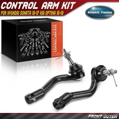 Front Left&Right Outer Tie Rod End for Hyundai Sonata 2016-2017 Kia Optima 16-18 - Image 1 of 4