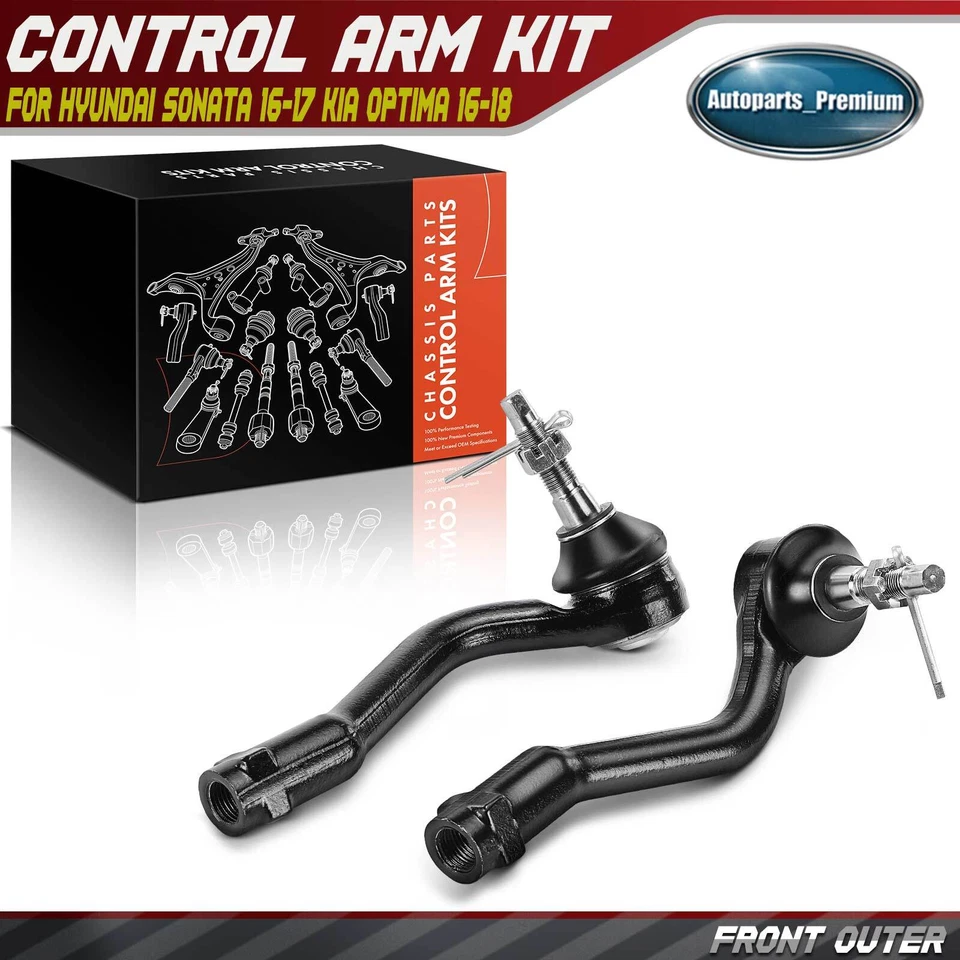 Extremo de barra de amarre exterior delantero izquierdo y derecho para Hyundai Sonata 2016-2017 Kia Optima 16-18 Foto 1 de 4