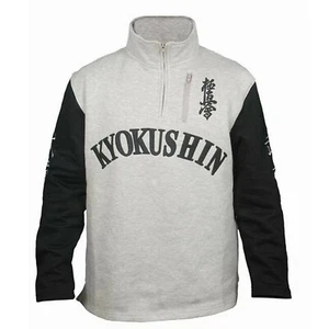 Victorbudo USA Kyokushin Karate Hoodie Pullover Sweatshirt (Gray) - Picture 1 of 5