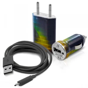 Chargeur auto secteur usb motif CV06 pour Huawei P Smart+ (2019) - Photo 1 sur 3